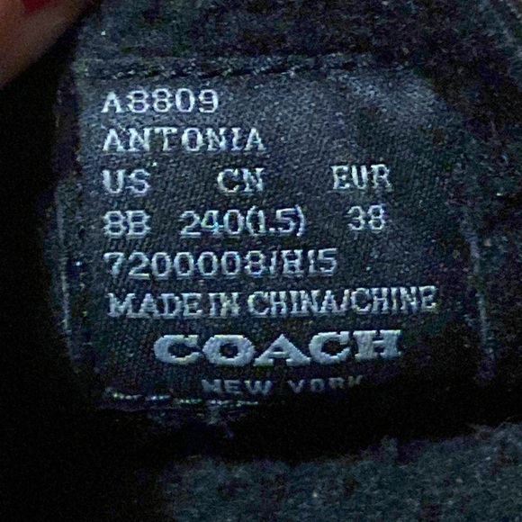 Coach Black and Tan Moccasins - Picture 9 of 9